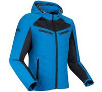 Segura Natcho Vented Softshell Mesh Giacca tessile da moto, blu-arancione, taglia L per maschi