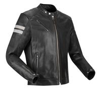 Segura Romeo Giacca in pelle da moto, nero-bianco, taglia 4XL per maschi