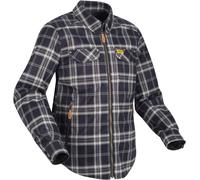 Segura Traffic Camicia da moto, Blu scuro/bianco, Taglia S