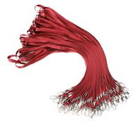 Segus Cordino da Collo, 50 Pezzi Laccio Portachiavi, Cordini Porta Badge da Collo, Lanyard con Gancio Girevole, Cordini Porta Badge da Collo per Impresa, Scuole (Jujube Red)