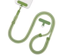 Segus Cordino per Cellulare da Collo, 1 Pezzo 7mm Laccio Telefono Regolabile, Cordone per Cellulare, con 2 Patch, Laccio per Telefono, Adatto a Tutti Gli Smartphone (Verde)