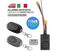 SEGWAY NINEBOT MAX G30 ALLARME ANTIFURTO x Monopattino 115dB con 2 Telecomandi