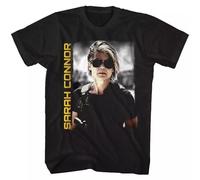 SEGY8876S Terminator Dark Fate Sarah Conner Movie T Shirt Black S