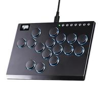 Sehawei Arcade Fight stick,16 Keys Aluminum Alloy Game Keyboard,Street Fight keypad with Turbo Functions & Custom RGB per PS4/Switch/PC/PS3/Steam (M16 black)
