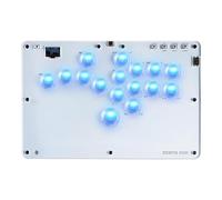 Sehawei Arcade Stick R16 Controller Arcade a 16 tasti per PC/Ps3/Ps4/Switch/Steam, Fight Stick per giochi di combattimento con funzioni RGB e Turbo personalizzate e Hot Swap white