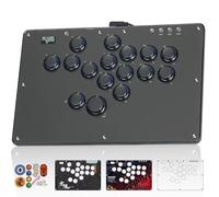 Sehawei Arcade Stick U16 Tutti i pulsanti Gamerfinger con RGB personalizzato e funzioni Turbo, controller Arcade Street Fight per PC/Ps3/Ps4/Switch/Steam Tastiera di gioco - Supporta Hot Swap e SOCD