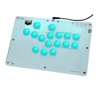 Sehawei Haute42 Arcade Stick T16-Crystal - Controller arcade a 16 tasti, compatibile con PC/PS3/PS4/Switch/Steam, bastone da combattimento per giochi di combattimento con funzioni RGB e turbo