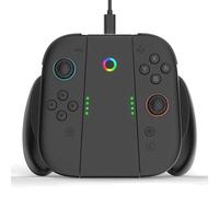 Sehawei Supporto Ricarica per Switch 2 per JoyCon(Carica Durante il Gioco),Caricabatterie Portatile Charging Grip per Joy Con con Indicatori per Switch 2