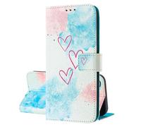 SEHEYA Cover per Vivo V50 5G Pieghevoli Libretto con Motivo Custodia Portafoglio a Libro Flip Case 3 Tasche Interne Fibbia Magnetica Protezione Caso, Cuore Amore