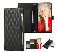 SEHEYA Custodia a Libro per Google Pixel 11 Pro XL Cover, Nero | Borsetta Portafoglio Grande Capacità in Pelle PU Tasca con Cerniera Slot per Carte Fascia da Polso Supporto Fibbia Magnetica