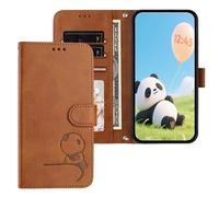 SEHEYA per Huawei P20 Lite Custodia a Libretto in Pelle PU Portafoglio Pieghevoli Goffrata Motivo a Panda Flip Case con Cavalletto Porta Carte Caso, Marrone