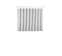 Sehlbach Tenda bistrot con ricamo a rombi, Bianco, 140 x 95 cm, Ricamo a rombi, Traslucida, Montaggio semplice, Certificato Oeko-Tex