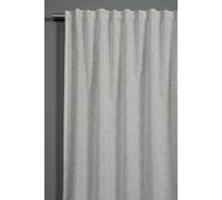 Sehlbach Tenda pronta per l'uso con fettuccia, Motivo a conchiglia, Bianco, 140 x 245 cm, Motivo in jacquard, Traslucido, Opaco, Certificato Oeko-Tex, Possibilità di arredamento versatile