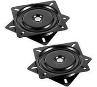 SEHOI 2 piastre girevoli per sgabello da bar da 25,4 cm, girevole a 360°, con cuscinetto a sfera di ricambio, base girevole per sedile, piastra di montaggio per sedie, reclinabili e sedile della barca