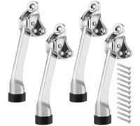 SEHOI Fermaporta resistente con punta in gomma, fermaporta in metallo, per parte inferiore della porta, 4 pezzi