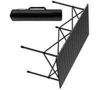 Sehuby Foldable Picnics Table Stainless Steel Frame Adjustable Legs Camping Outdoor BBQ Rolls Up Table Dinner Desk Camping Foldable