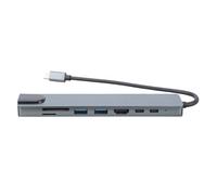 Sehuby Hub USB C, 8/5 in 1 di tipo C hub per smartphone tablet console di gioco a vapore con USB 4K HDMI2.0 e porta Ethernet