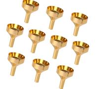 Sehuby Piccolo imbuto, confezione da 10 piccoli imbuto in metallo per profumi, imbuto da cucina per un facile trasferimento e riempimento in piccole bottiglie