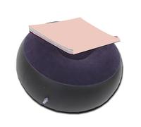 Sehuby Quiet Flocks Inflatable Stool with Nonslip Bottom Multifunctional Air Cushions Stool for Homes Gym Use Folding Fleece Floor