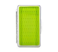 Sehuby Scatola per ami da pesca a mosca, con cuscinetto in silicone, trasparente, impermeabile, 2 dimensioni a scelta