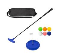 Sehuby Set di putter da golf a due vie, mazza da golf con disco e palla da allenamento, lunghezza regolabile, facile da usare