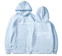 Sei abbastanza felpa con cappuccio, caro uomo dietro Mir Hoodie, Alla gente dietro di me - Il mondo è UN posto migliore felpa, Celeste., 3XL
