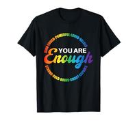 Sei Abbastanza Orgoglio Arcobaleno Queer Gay CSD Lesbiche Alleato LGBT Maglietta