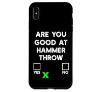 Sei bravo a Hammer Throw Yes or No - Funny Hammer Throw Custodia per iPhone XS Max
