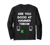 Sei Bravo a Hammer Throw Yes or No - Funny Hammer Throw Maglia a Manica