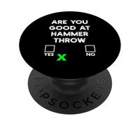 Sei bravo a Hammer Throw Yes or No - Funny Hammer Throw PopSockets PopGrip Adesivo