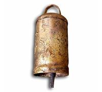 Sei campane di latta con punta arrotondata alta 10,2 cm con campana in metallo con parte superiore arrotondata