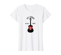 Sei Corde, Un Solo Amore - Regalo per Chitarristi Maglietta, Donna, Bianco, L