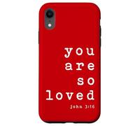 Sei così amato John 3 16 (Solo indietro) Tipografia cristiana Custodia per iPhone XR