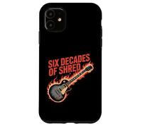 Sei decenni di fiamme di chitarra a brandelli Custodia per iPhone 11