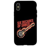 Sei decenni di fiamme di chitarra a brandelli Custodia per iPhone X/XS