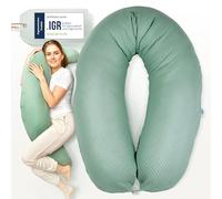 sei Design Cuscino Allattamento XXL 190x30 - Cuscino Gravidanza Ergonomico, Cuscino Laterale per Dormire - Fodera Esternamente: lavorato a maglia, 100% Cotone BIO, Cuscino Neonato Accessori Utili