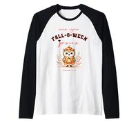 Sei Falloween Gesù Cristiano Halloween Carino Gufo Floreale Maglia con Maniche Raglan