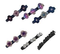 Sei forcine per capelli laterali a tre fiori, frangia, fermagli per capelli per segmentazione dei capelli, fermagli per capelli per maglieria, utilizzati per modellare i capelli, regali, ecc