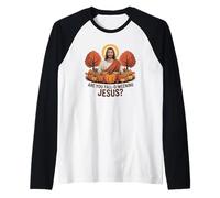 Sei Gesù Caduta-o-weening? Divertente Zucca di Gesù Autunnale Maglia con Maniche Raglan