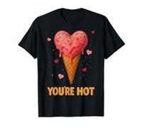 Sei Hot San Valentino Cuore Amore Gelato Fragola Maglietta