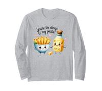 Sei Il Formaggio della mia Pasta Funny Foodie Maglia a Manica