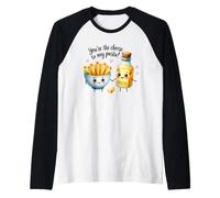 Sei Il Formaggio della mia Pasta Funny Foodie Maglia con Maniche Raglan