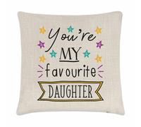 Sei il Mio Preferito Figlia Stars Cuscino Cover World's Best Bellissimo Scherzo