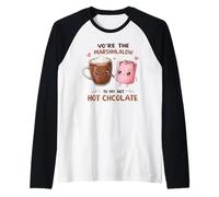Sei Il Mio Tesoro di Cioccolata Calda Marshmallow Maglia con Maniche Raglan