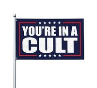 Sei in un culto Bandiera FDT Anti Elon Musk Bandiere da giardino per esterni 2x3 Cartelli da giardino