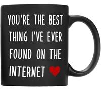 Sei la cosa migliore che abbia mai trovato, regali romantici per lei e lui, tazze da caffè originali, tazza da caffè in ceramica con stampa fronte-retro, tazza da tè per mamma, papà, amico, moglie, ma