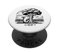 Sei lì? Delfino nascosto dietro un albero. Altro gioco di parole Giappone PopSockets PopGrip Adesivo