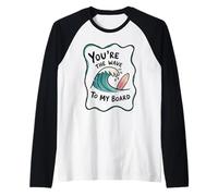 Sei l'onda per la mia Coppia di Surf da tavola Maglia con Maniche Raglan
