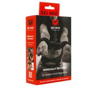 Sei Mio - morbidi polsini in peluche (nero)