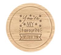 Sei Mio Preferito Istruttore Stars Rotondo Tagliare Formaggio Tavola Divertente